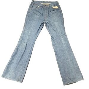 Vintage Straight Jeans mens 30x32 blue 1970s light washed